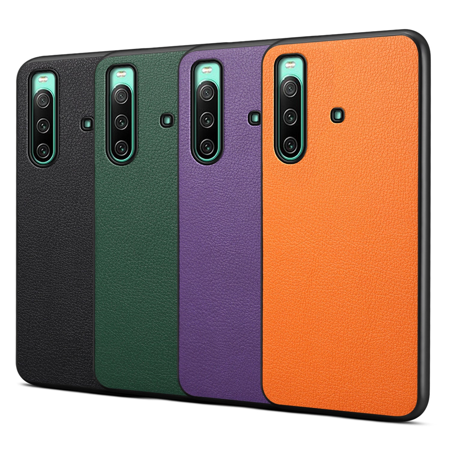 For Sony Xperia 10 IV 5G Case Calf Texture Drop-proof Leather Coated PC+TPU Cover For Sony Xperia 10 IV 5G Case Calf Texture Drop-proof Leather Coated PC+TPU Cover